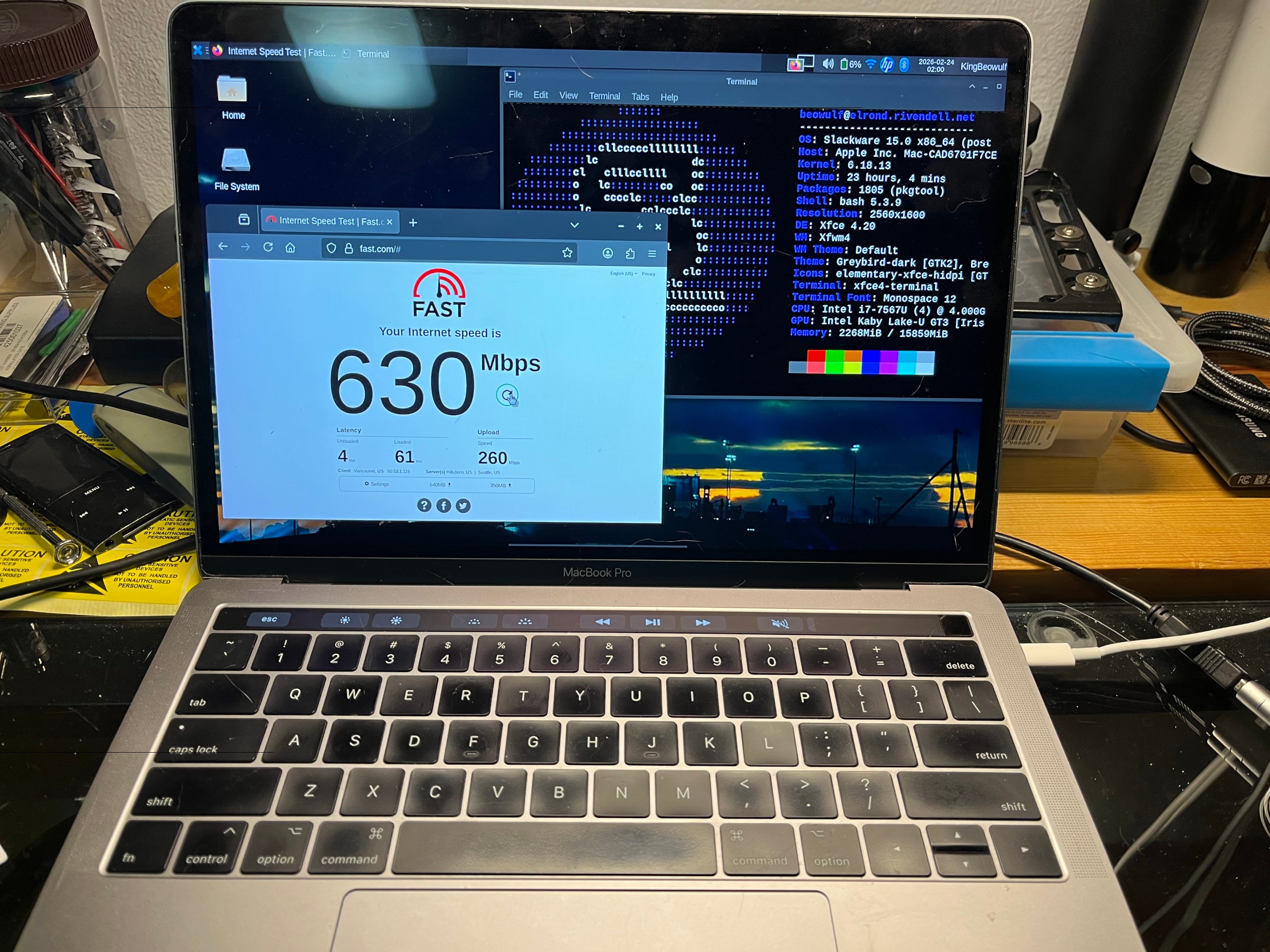 Macbook Pro with Slackware Linux