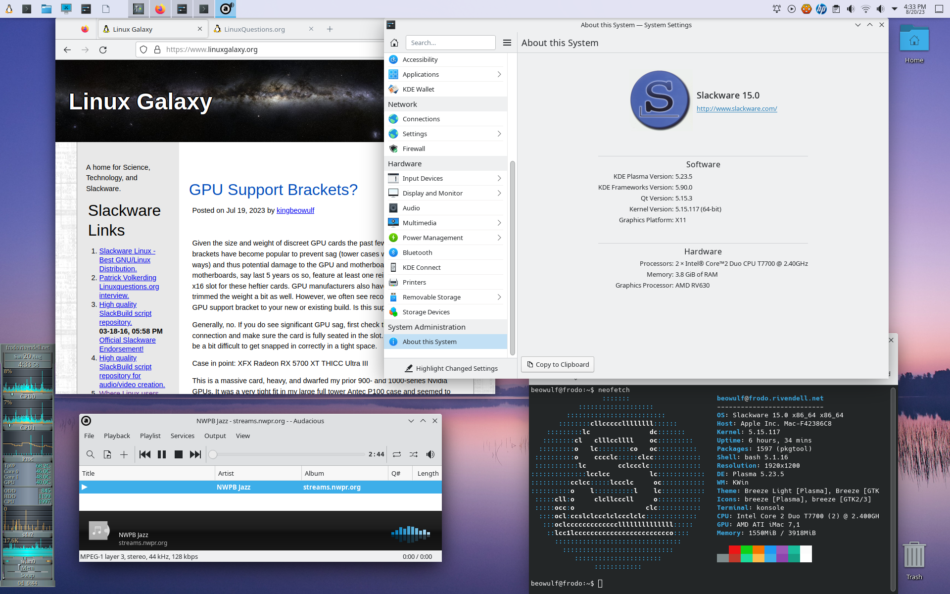 Imac 2007 Slackware64-15.0
